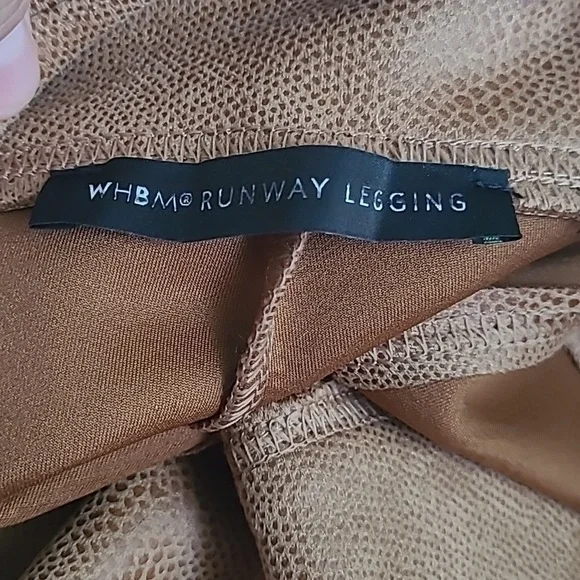 White House Black Market Faux Suede Animal print Runaway Leggins Size 12 - Picture 12 of 14